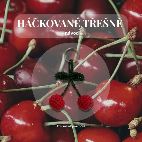 Háčkovaný přívěsek "Třešně" - NÁVOD — foto 1