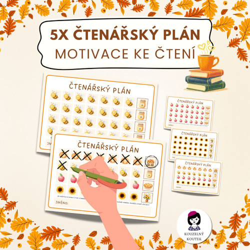 Čtenářské plány knihovna, čtení, motivace, tracker