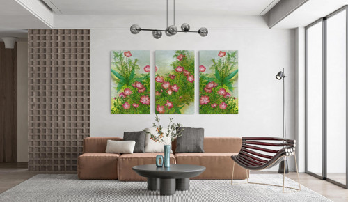 Nemophila Red Trio Artprint