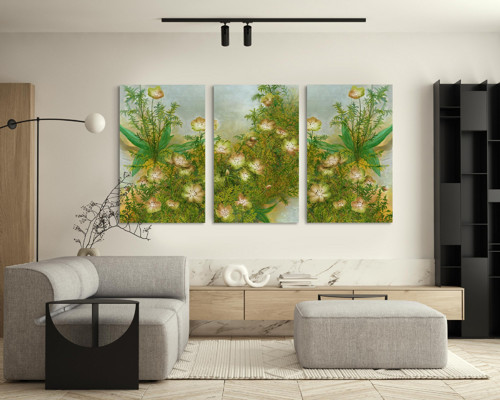 Nemophila Green Trio Artprint