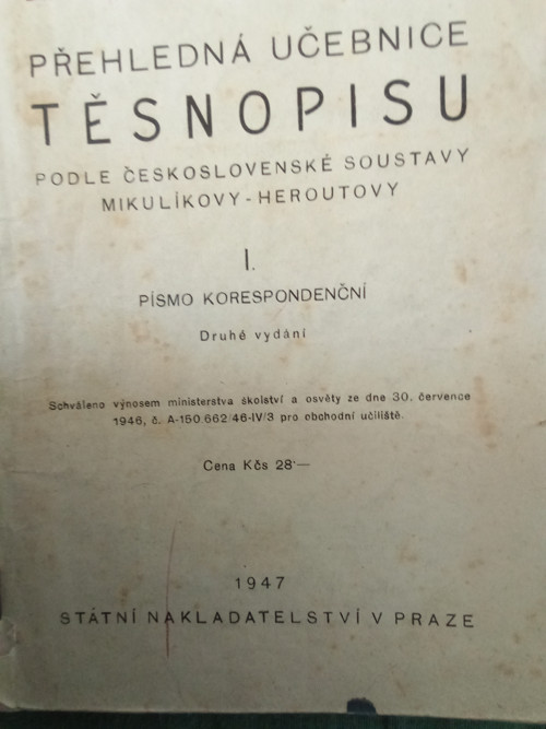 Učebnice těsnopisu