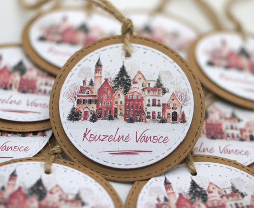 Visačky Kouzelné Vánoce sada 8 ks