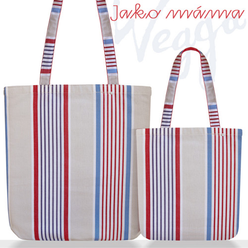 Jako máma - sada dvou tašek - proužky