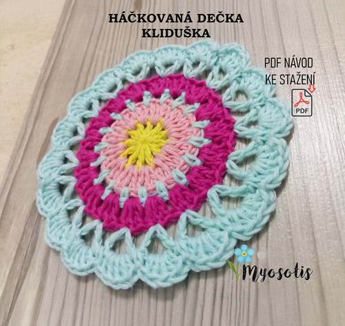 Kliduška – háčkovaná dečka do dlaně (PDF návod)