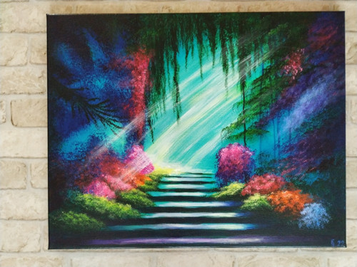 Magická zahrada 40x50 - akrylový obraz