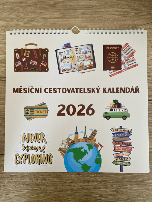 Měsíční cestovatelský kalendář 2026
