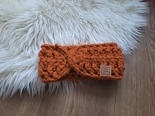 Háčkovaná čelenka pro dospělé WARM