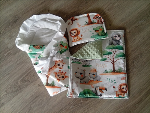 Zavinovačka a deka do kočárku pro panenky "opičky"