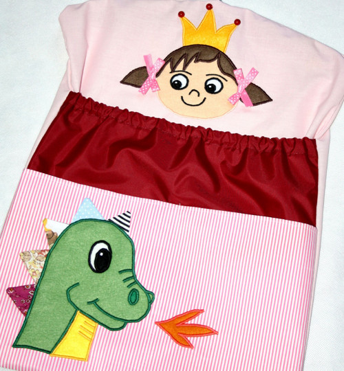 Kapsář do školky s PRINCEZNOU a DRAKEM