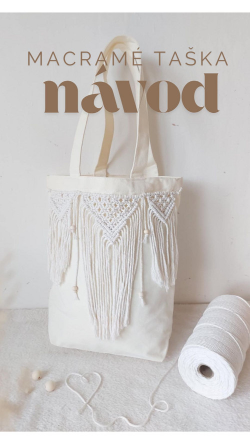Návod taška s macramé ozdobou