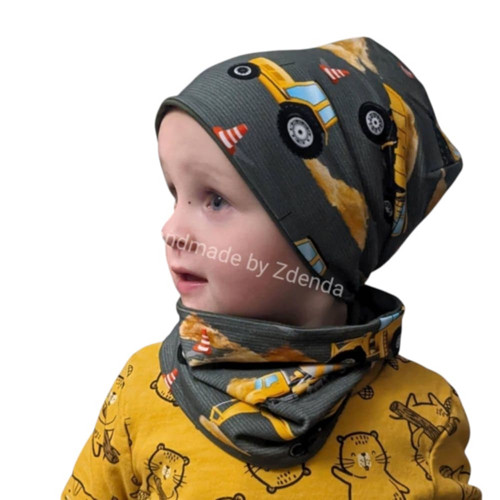 Oboustranná homeless čepice+nákrčník BAGŘI