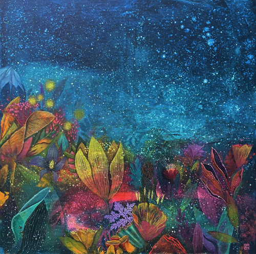Noční esence - 70x70cm — foto 1