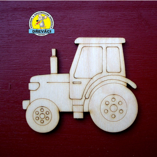 Traktor - výřez pro další tvoření KV0010 N