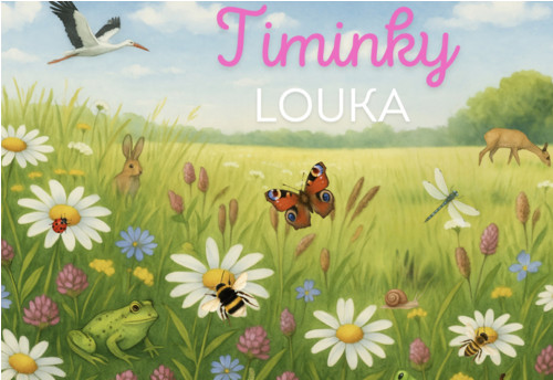 Kniha aktivit, tichá knížka, pracovní listy louka,
