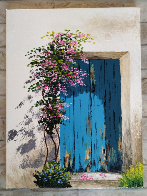 Léto klepe na dveře 30x40 - akrylový obraz