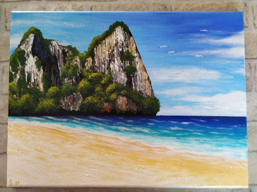 Thajské nebe 30x40 - akrylový obraz