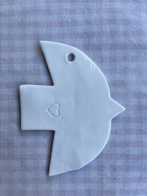 Porcelánová Dekorace/Cedulka/Obrázek k zavěšení
