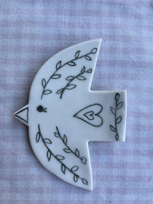 Porcelánová Dekorace/Cedulka/Obrázek k zavěšení