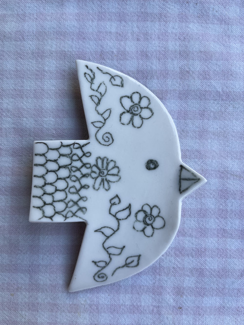 Porcelánová Dekorace/Cedulka/Obrázek k zavěšení