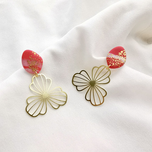Náušnice Strawberry milkshake