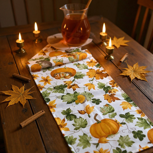 Podzimní ubrus 150x40 dýně