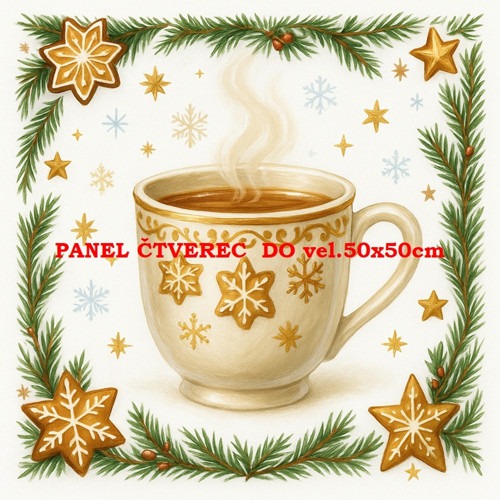 Bavlněný panel 10x10 cm