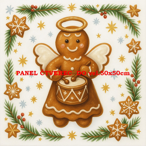 Bavlněný panel 10x10 cm