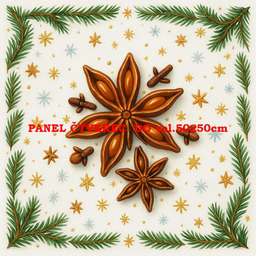 Bavlněný panel 10x10 cm