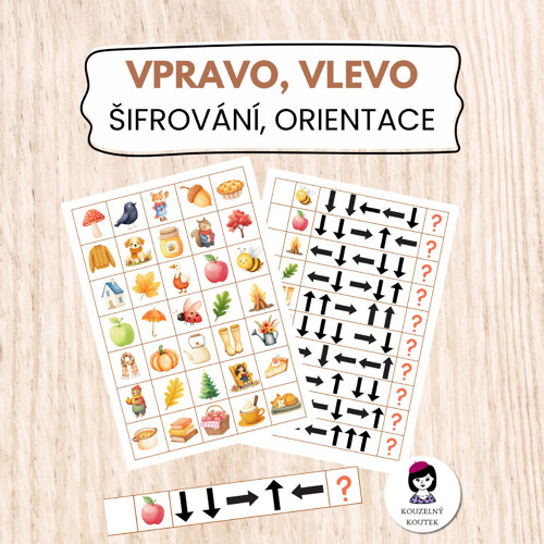 Podzimní šifrování, vpravo, vlevo, orientace, směr