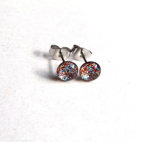 Třpytivé barevné s odlesky 6 mm z oceli