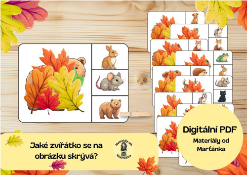 Podzim - Jaké zvířátko se na obrázku skrývá?