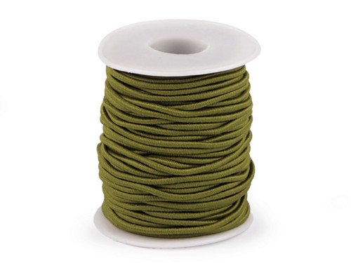 Kulatá pruženka 2 mm (1m) - khaki