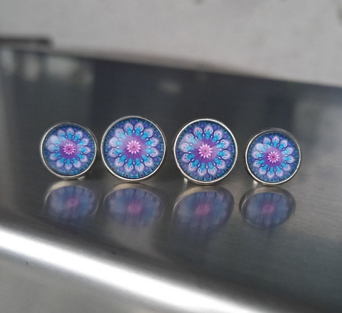 Mandalky modro-fialové 10 mm