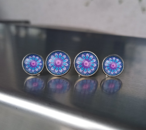 Mandalky modro-fialové 12 mm