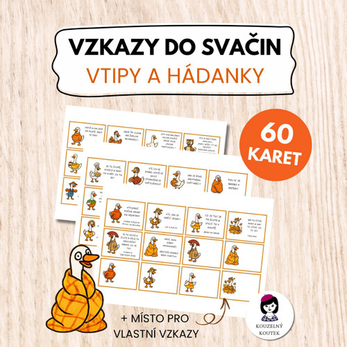 Vzkazy do svačin - Kartičky do svačin, VTIPY