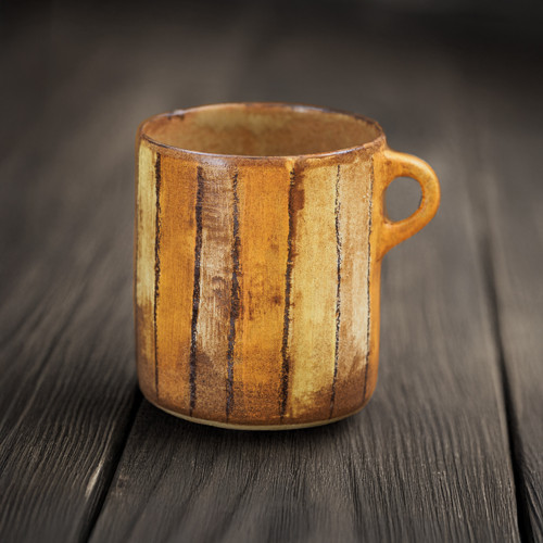 56 Rusty Yellow Stripes - hrnek