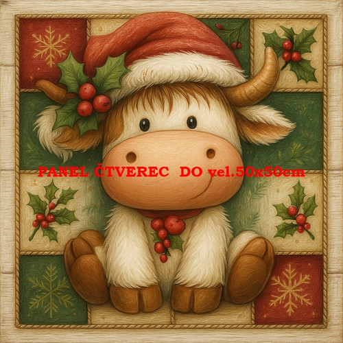 Bavlněný panel 10x10 cm