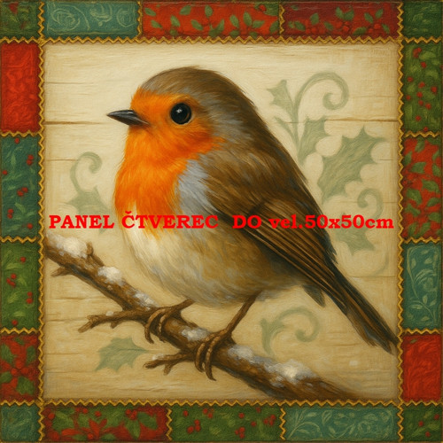 Bavlněný panel 10x10 cm