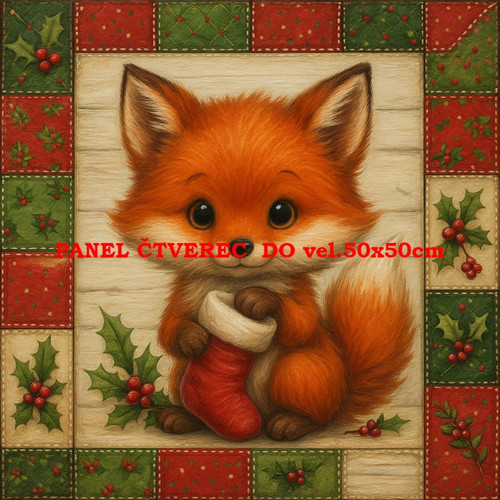 Bavlněný panel 10x10 cm