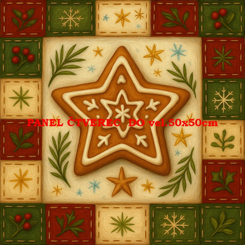 Bavlněný panel 10x10 cm
