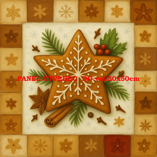 Bavlněný panel 10x10 cm