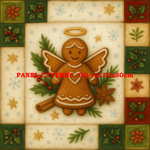 Bavlněný panel 10x10 cm