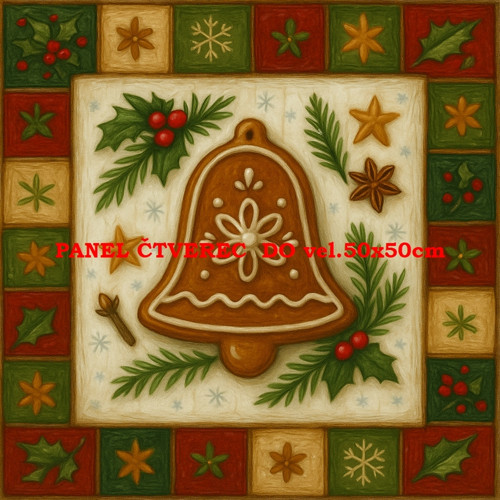 Bavlněný panel 10x10 cm