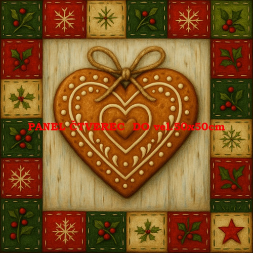 Bavlněný panel 10x10 cm