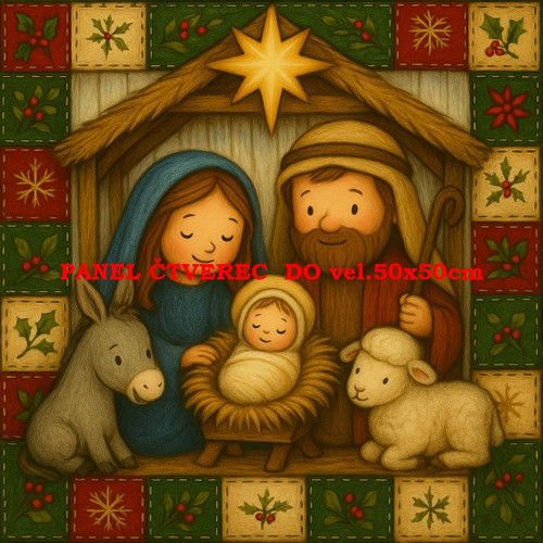 Bavlněný panel 10x10 cm