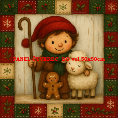 Bavlněný panel 10x10 cm