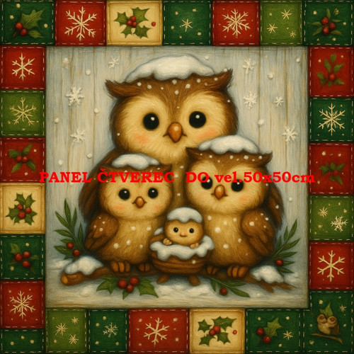 Bavlněný panel 10x10 cm