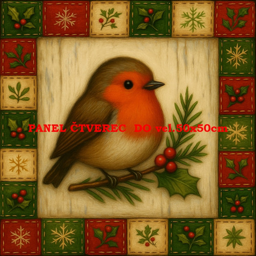 Bavlněný panel 10x10 cm