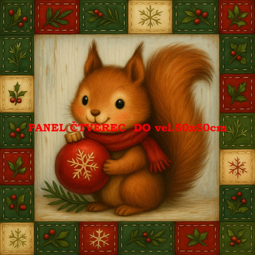 Bavlněný panel 10x10 cm