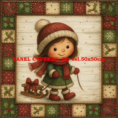 Bavlněný panel 10x10 cm